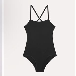 Knix Swim Freestyle One-Piece Black NWT!
